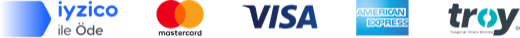 iyzico ile Öde — Mastercard, Visa, American Express, Troy